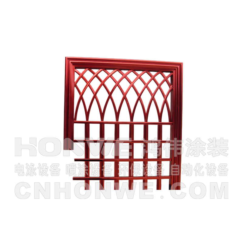 电泳酒红色门花