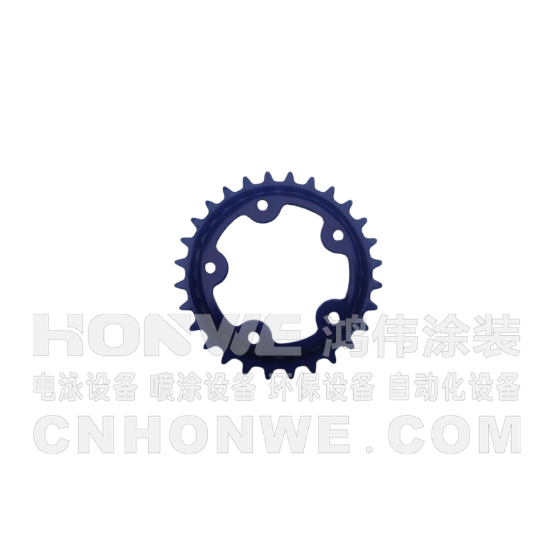 电泳蓝色自行车配件